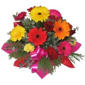 RENKLİ GERBERA BUKETİ
